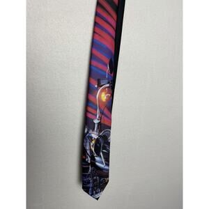 Harley Davidson Ralph Marlin "Road Trip" 1992 Motorcycle Men's Neck Tie 60"